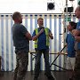 Da hatten die Beiden doch tatsächlich den exakt gleichlangen Weg zurückgelegt, um aufs Treffen zu kommen. 