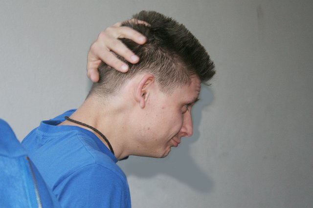 Mirko-Ente.jpg - MIrko führte uns seine Schattenente vor.