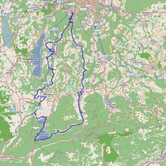 Map_Trabitour_20081025.jpg - Unsere Route - vom Rüdiger mit GPS aufgezeichnet